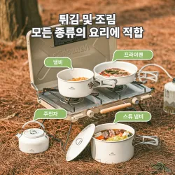 Zestaw ceramicznych naczyń kempingowych NATUREHIKE: trwałe i nieprzywierające